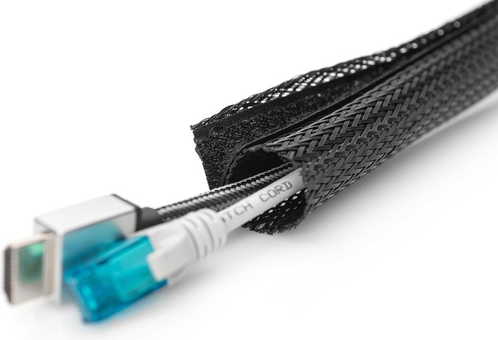 Actual product image Digitus Flexible Cable Tube with Hook and Loop Fastener (Cable conduit, 200 cm)