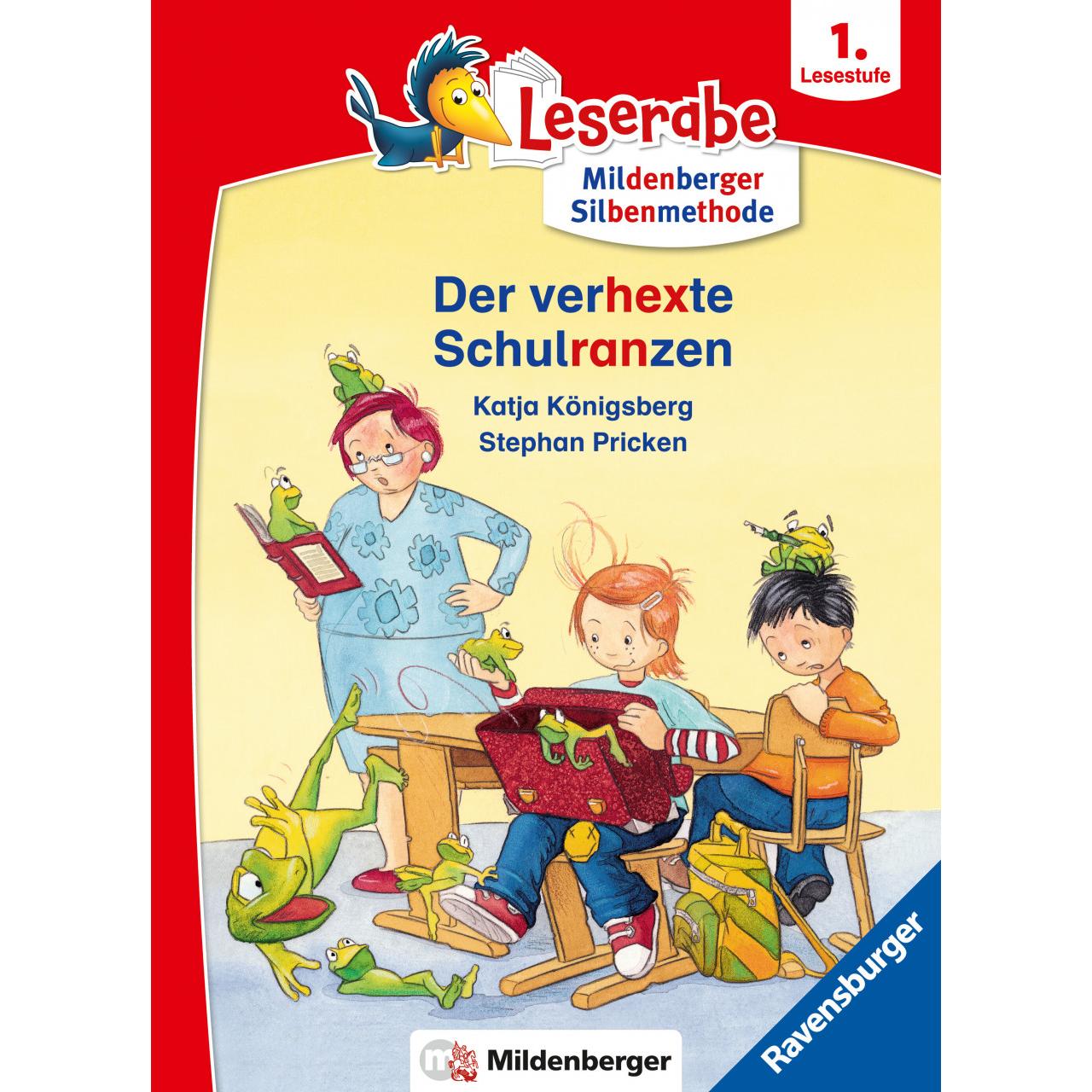 Leserabe mit Mildenberger Silbenmethode: Der verhexte Schulranzen, Kinderbücher von Katja Königsberg, Stephan Pricken