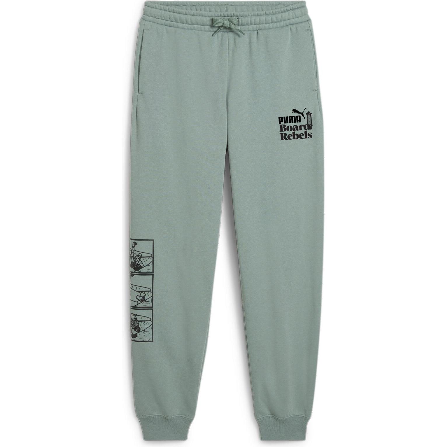 Puma, Jungen, Sporthose, MID90S Sweatpants FL B (176), Grün, 176