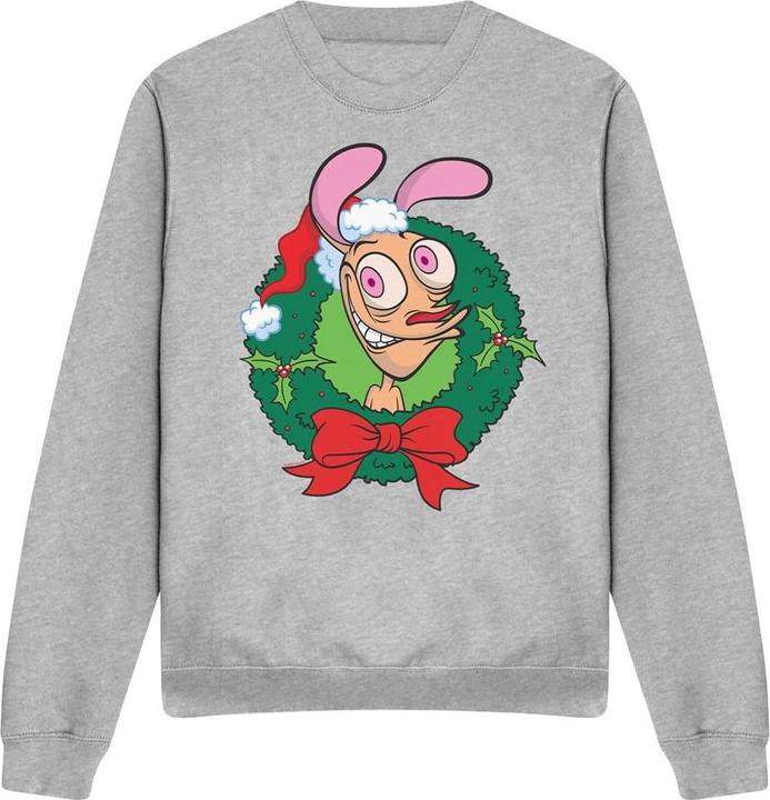 Produktbild Ren & Stimpy Sweatshirt weihnachtliches Design (M)