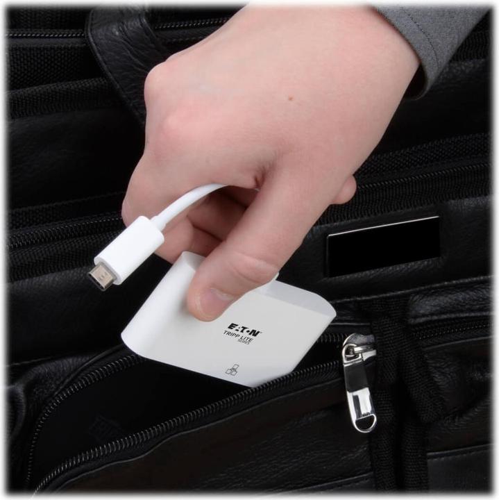 Actual product image Eaton USB-C Multiport Adapter - HDMI USB 3.0 Port GbE 60W PD Charging HDCP White (USB-C)