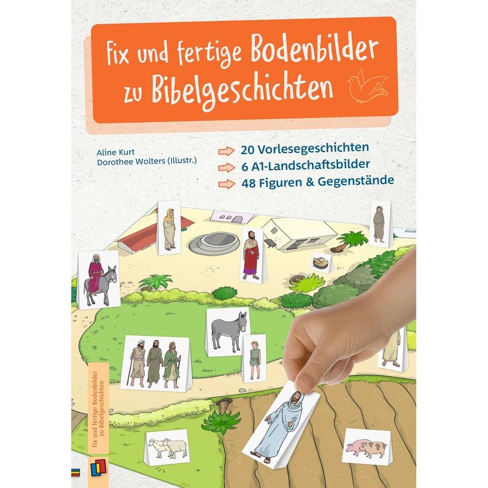 Fix und fertige Bodenbilder zu Bibelgeschichten, Schulbücher von Aline Kurt