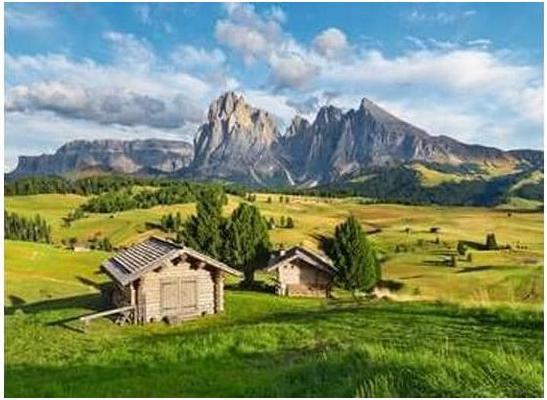 Produktbild Ravensburger Adult puzzle 500 Teile - Dolomitenidyll of Siusi (500 Teile)
