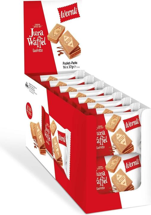Immagine prodotto Wernli Jura Waffle Original Pockets 16x37g (16 pz., 592 g)