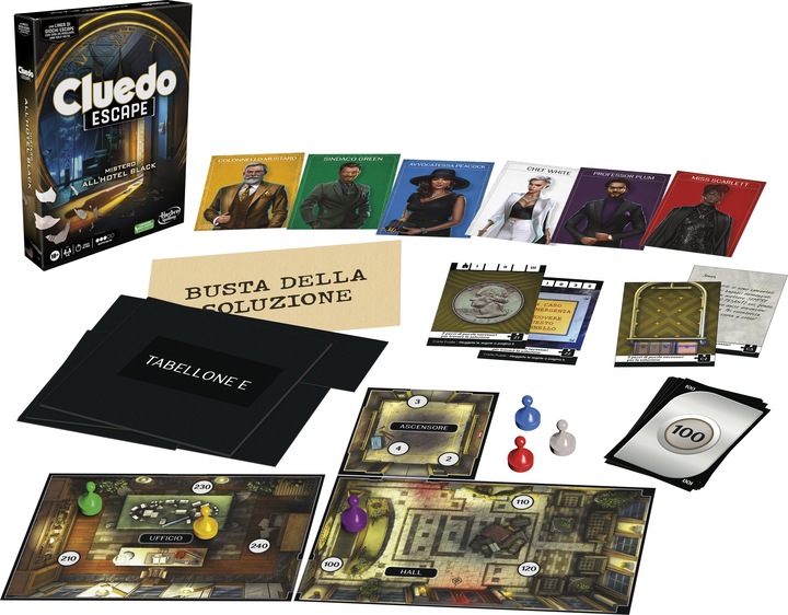Productafbeelding Hasbro Gaming Cluedo Ontsnappen (Italiaans)