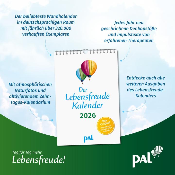 Produktbild Lebensfreude-Kalender (Harter Einband, Deutsch)