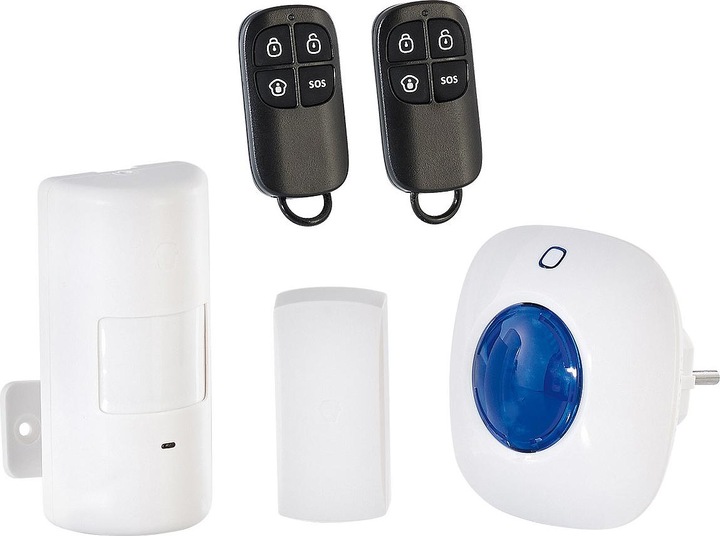 Produktbild VisorTech Alarmsystem mit Funkanbindung, PIR-Sensor & Tür-/Fenster-Alarm