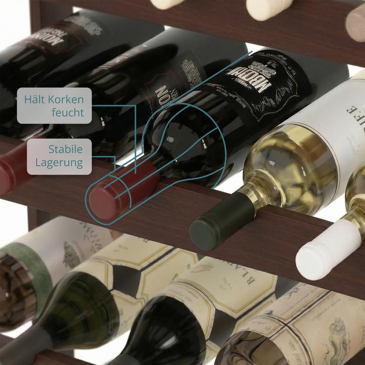 Actual product image Relaxdays winerack (72.50 x 25 x 166 cm)