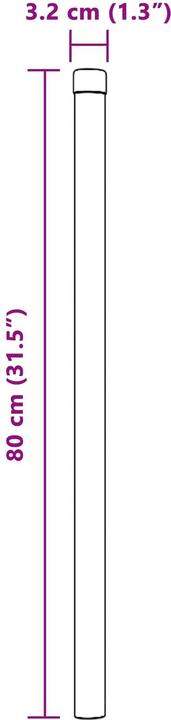 Produktbild vidaXL Zaunpfosten