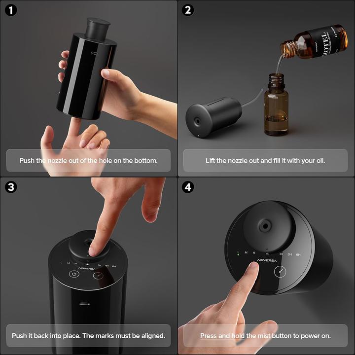 Produktbild Airversa Wasserloser Aromatherapie-Diffuser AN6 mit Timer-Funktion (20 ml)