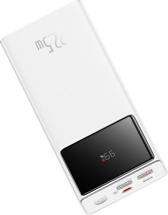 Actual product image Baseus EnerFill FP41 30000mAh 22.5W Powerbank mit Simple USB-A - USB-C 3A 30cm Kabel - Weiss (30000 mAh, 22.50 W, 111 Wh)
