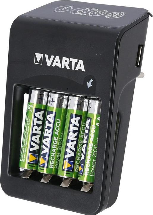 Actual product image Varta LCD Plug Charger+ (1 pcs., AA, 2100 mAh, Battery + charger)