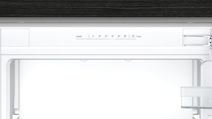 Actual product image Siemens iQ100, built-in fridge-freezer combination with bottom freezer compartment, 177.2 x 54.1 cm, flat (249 l)