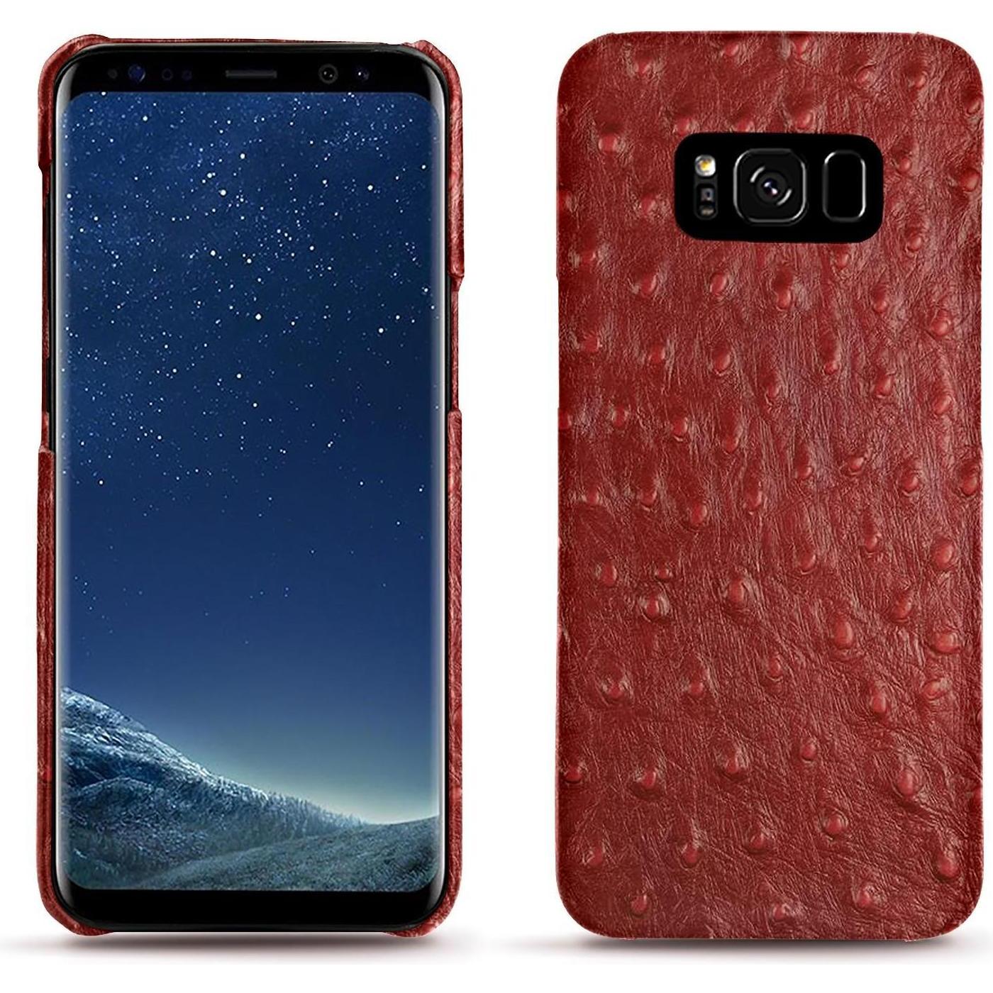 Noreve Lederschutzhülle (Samsung Galaxy S8+), Smartphone Hülle, Rot