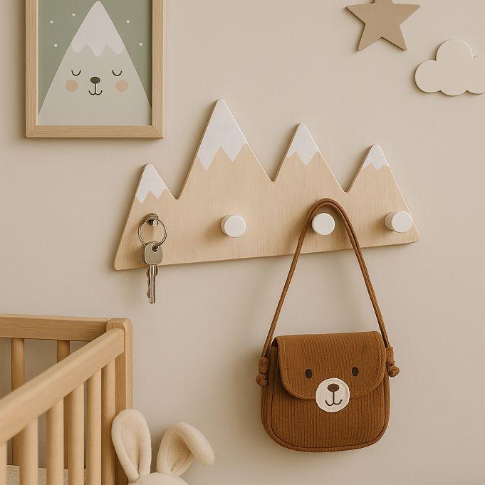 Produktbild Relaxdays GmbH Kindergarderobe 4 Haken Berg