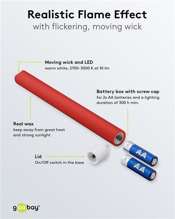 Immagine prodotto Goobay Candele LED (5 x)