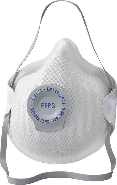 Immagine prodotto Moldex Classic 255555 Maschera antipolvere fine con valvola FFP3 D 5 pz. DIN EN 149:2001, DIN EN (FFP3 D, 5 x)