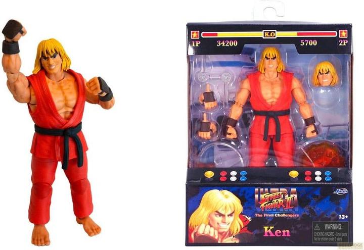 Actual product image Jada Street Fighter II Ken 6" Figure