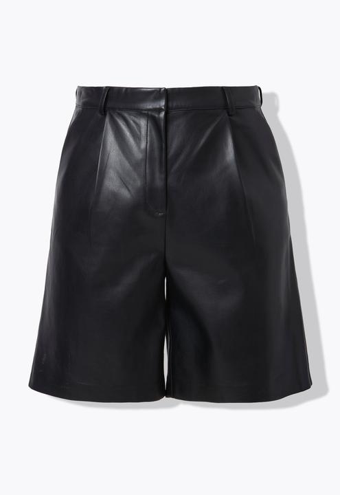 Image du produit Studio Untold Bermuda en simili. Taille haute, jambe large (46)