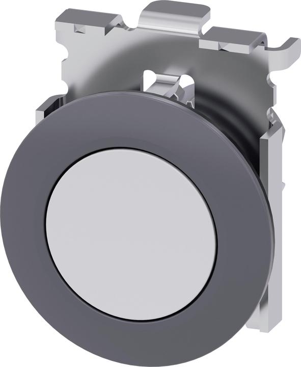 Produktbild Siemens Pushbutton, 30mm, round, metal, white