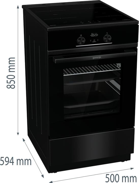 Produktbild Gorenje GEIT 5C60 BPG Standherd A 50cm Induktion 70L 2fach Timer