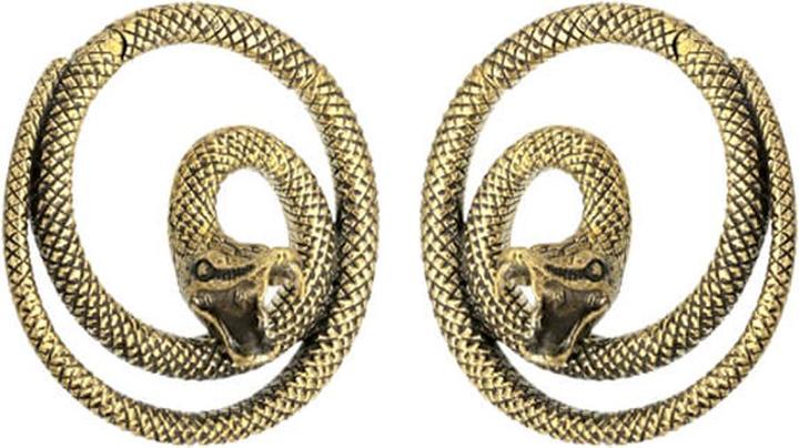 Produktbild Star Piercing Ohrgewicht Segmentring klappbar vergoldet Schlange (2stk.) (Messing)