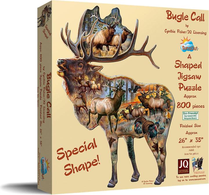 Actual product image Sunsout Puzzle 800 pieces Cynthie Fisher - Bugle Call (800 pieces)