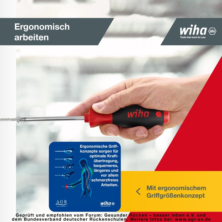 Actual product image Wiha Screwdriver set (Slotted screws, Pozidriv cross recess (PZ))