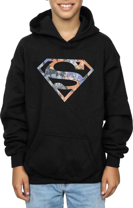 Image du produit - Sweat à capuche SUPERMAN FLORAL LOGO - Garçon (152, 158)