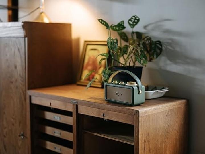 Actual product image Sangean RA-101 Rechargeable Radio FM Bluetooth®, AUX Rechargeable Green, Gold (FM, Bluetooth)