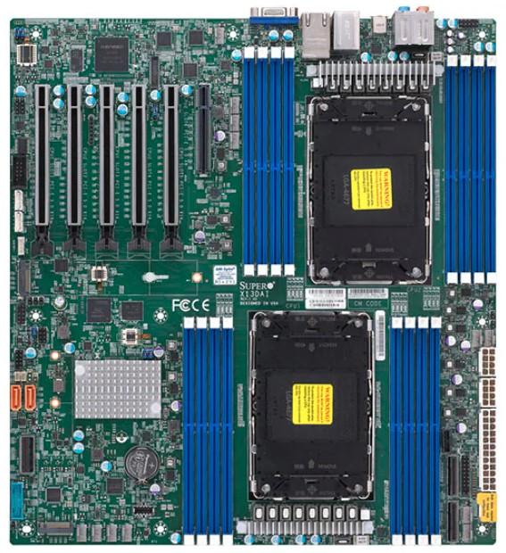 Actual product image Supermicro Inc. X13DAI-T-B (Bulk) (LGA 4677, Intel C741, E-ATX)