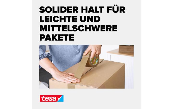 Image du produit tesa Tesapack 3x PAPER ecoLogo ruban d'emballage (50 mm)