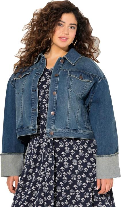 Actual product image Ulla Popken Wide Cuff Denim Jacket (50, 52)