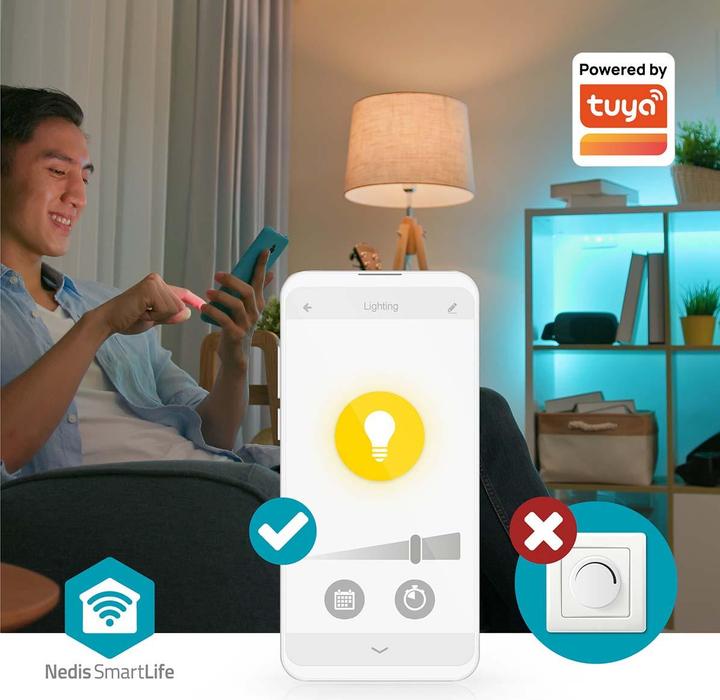 Produktbild Nedis WIFILRT10G125 Smartlife LED Filament Lampe WLAN E27 360 lm 4.9 W Warm to Cool White 1800 - 650 (E27, 360 lm, 1x)