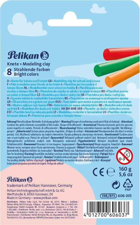 Immagine prodotto Pelikan Argilla da modellare per bambini Creaplast, scatola pieghevole