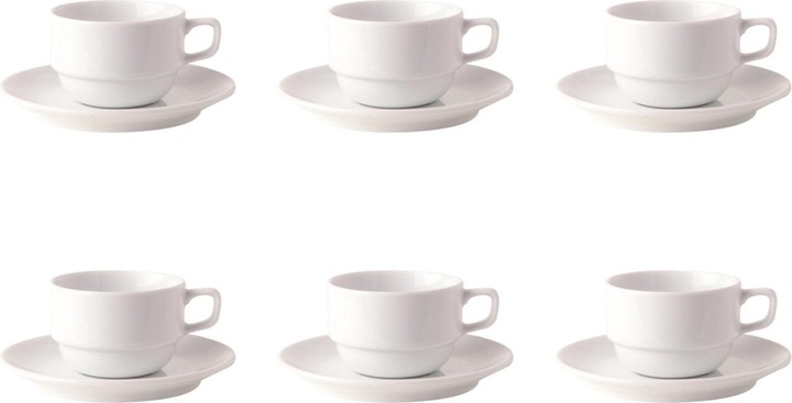 Actual product image Royal Porcelain Set of 6 Uni 09 Mocha saucer (6 x)