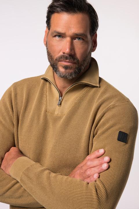 Immagine prodotto JP1880 Maglione polo dal look vintage con collo con zip, fino alla tg. 7XL (L)
