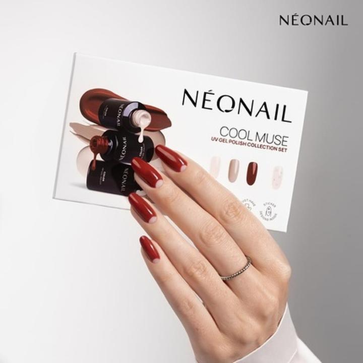 Actual product image Neonail Nonail Cool Muse Collection UV Nail Polish and Nail Sticker Set (Nail styling set)