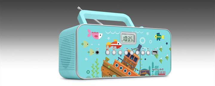 Produktbild Muse M29KB Kinder CD-Player CD, UKW, USB Inkl. Mikrofon (FM, MW, PLL)