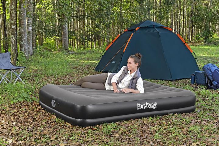 Image du produit Bestway Matelas gonflable 2 places Queen Tritech avec pompe USB intégrée 2,03 m x 1,52 m x 36 cm