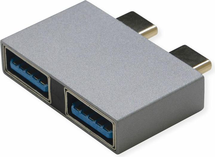 Roline USB3.2Gen2 Adapter, 10Gbit/s, 2xC(ST) - 2x A(BU), 3A (USB 3.2 Gen 2)