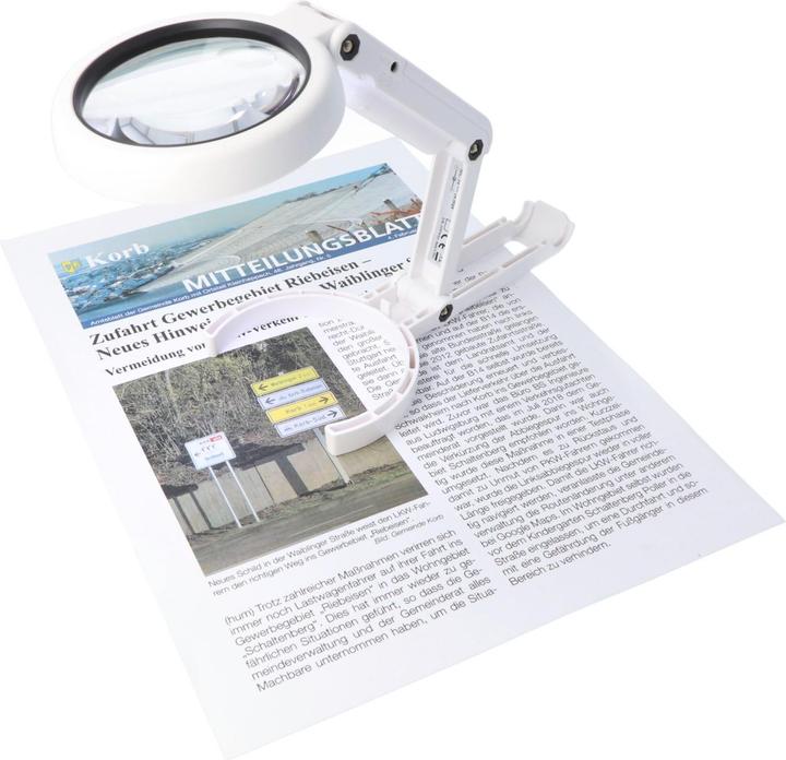 Image du produit Velamp Lampe de poche ou de table à LED LE037, loupe portable à 8 LED