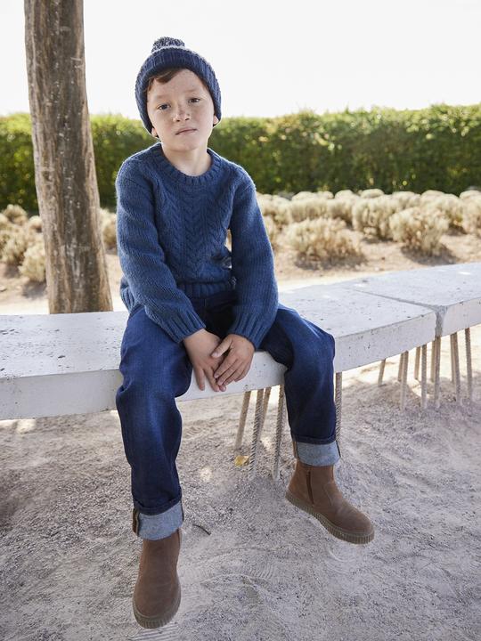 Actual product image Vertbaudet Gerade Jungen Jeans mit Beinaufschlag (158)