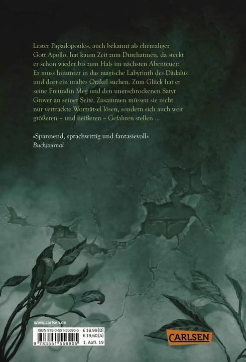 Produktbild Die Abenteuer des Apollo 3: Das brennende Labyrinth (Rick Riordan, Deutsch)