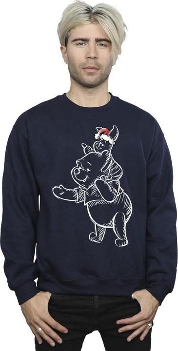 Immagine prodotto Disney Winnie The Pooh Piglet Christmas Felpa Uomo (L)