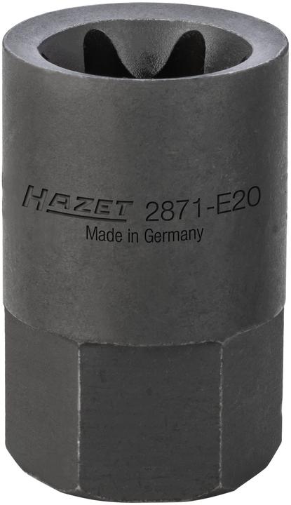 Produktbild HAZET Bremssattel TORX Einsatz 2871-E20 ∙ Aussen-Sechskant 22 mm ∙ Aussen TORX Profil ∙ E20