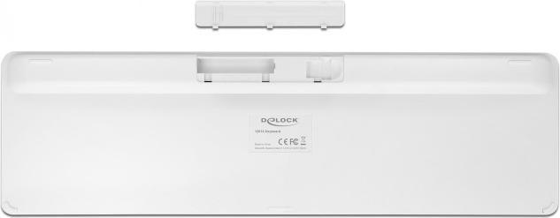 Actual product image Delock USB Tastatur 2,4 GHz kabellos weiss (flach) (Germany, Cable)