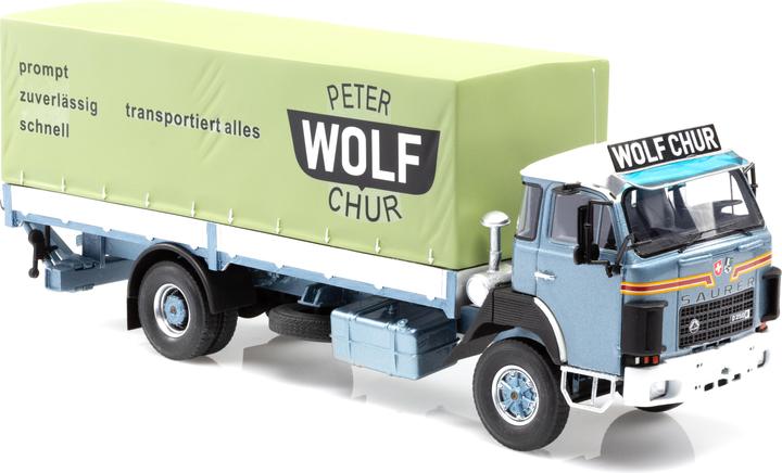 Produktbild AutoCult Saurer D250B Pritsche Plane Peter Wolf Chur