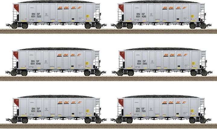 Trix H0 12er-Set US Hopper Cars der BNSF (Spur VI)
