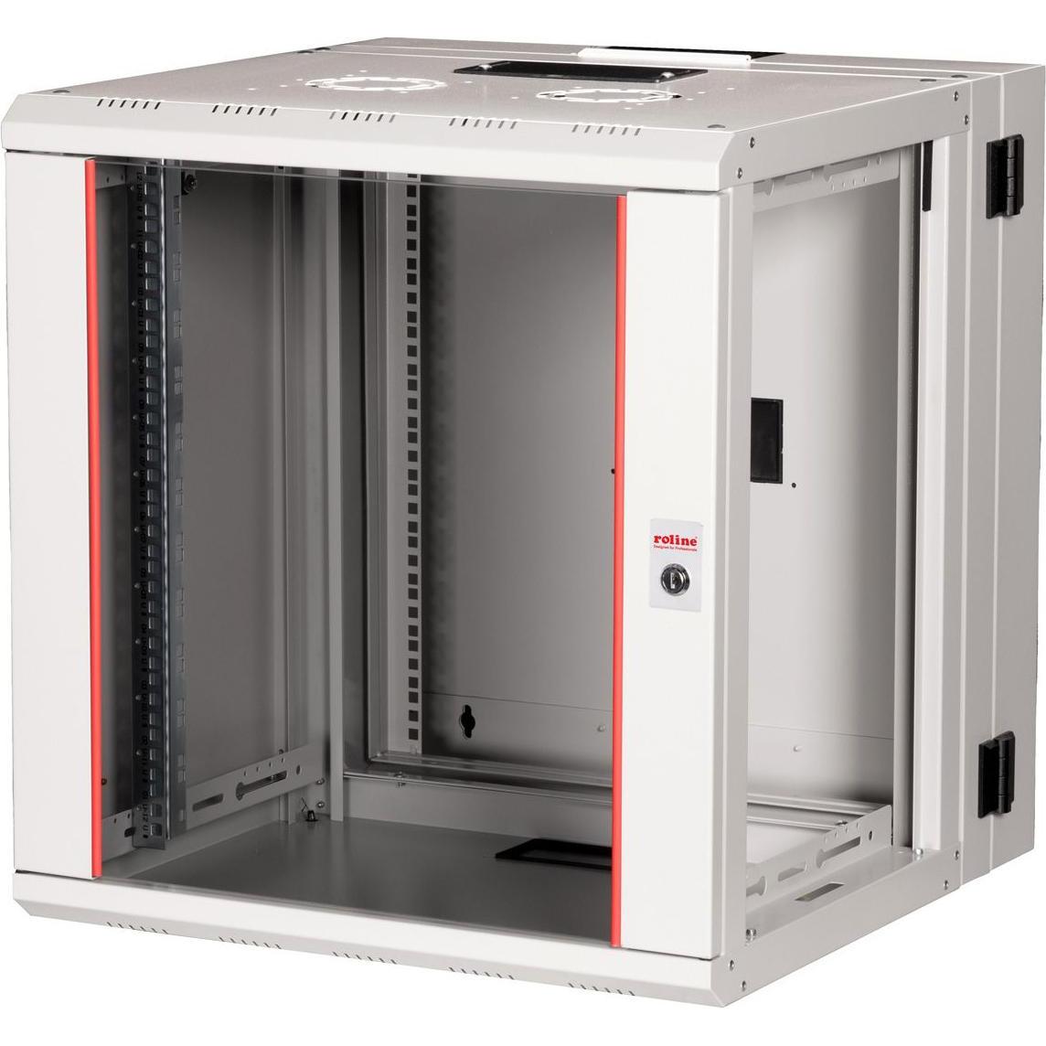 Roline 19-Zoll Wandgehäuse Pro 12 HE (12 HE, 19 Zoll Rack), Serverschrank, Grau